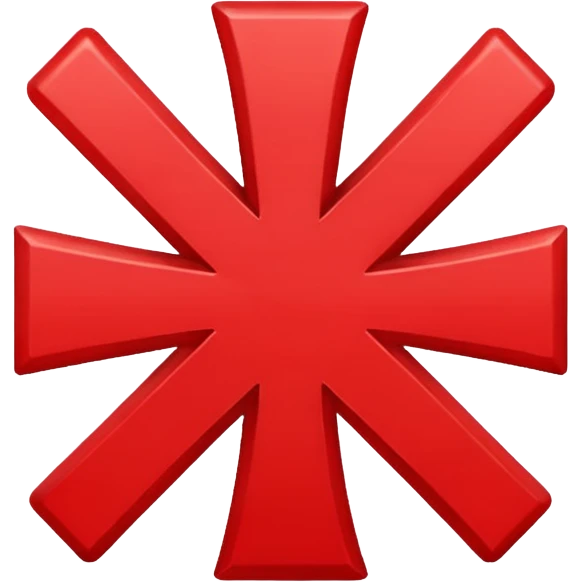 general red x symbol emoji