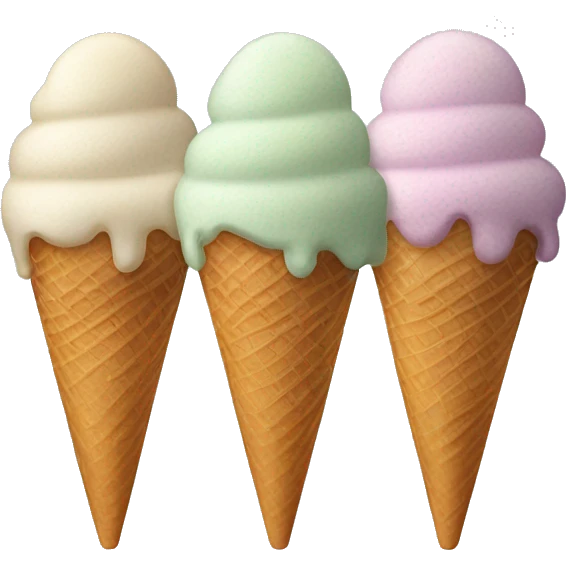 quadruple scoop of ice cream emoji