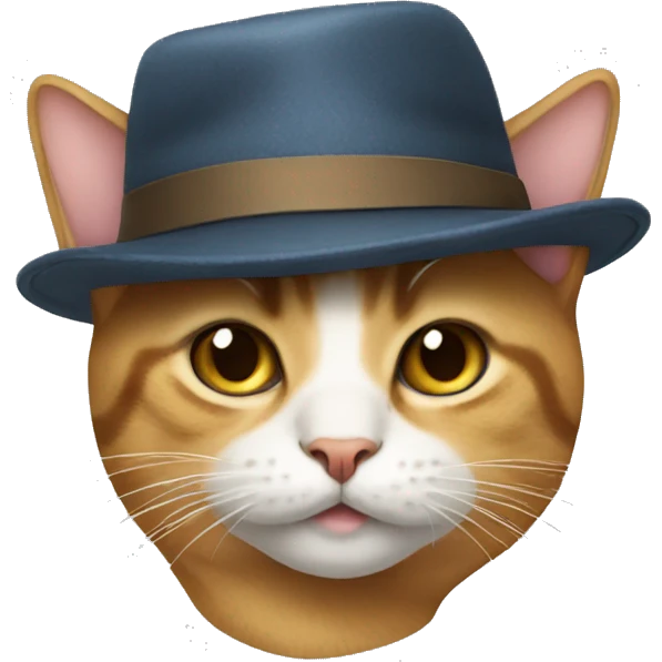 Cat with a hat emoji