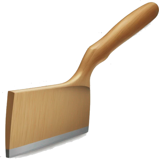 squeegee with long wooden handle emoji