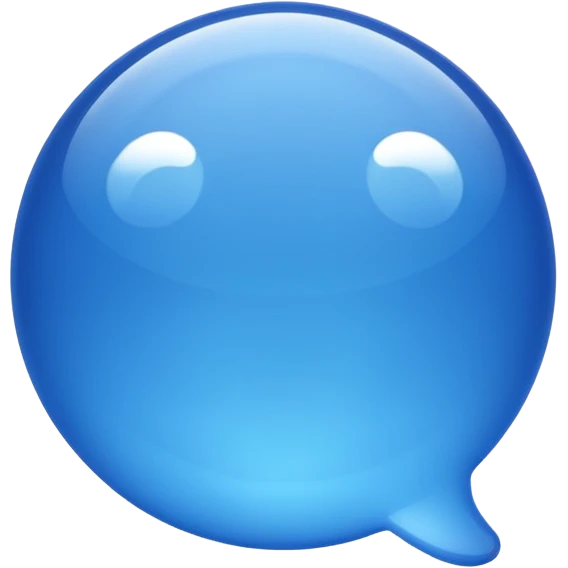 Blue iMessage Bubble emoji