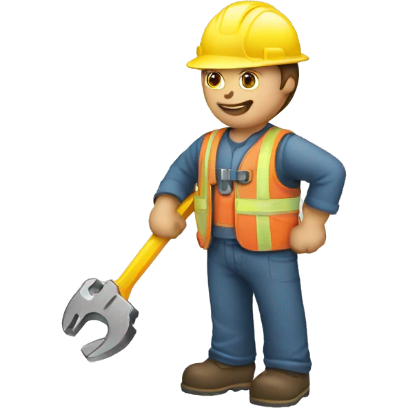 worker with wrench emoji