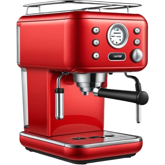 red coffe machine emoji