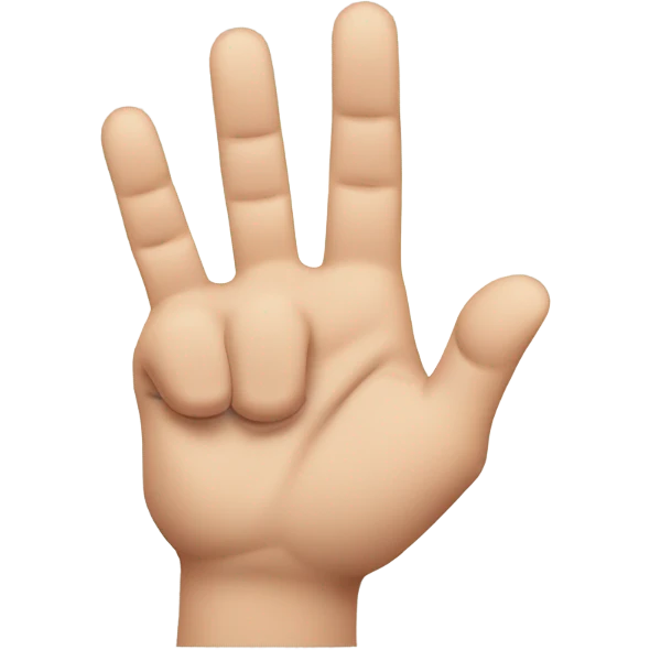 Rock on sign emoji