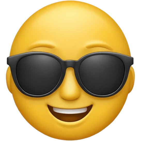 emoji with sunglasses lookin cool emoji