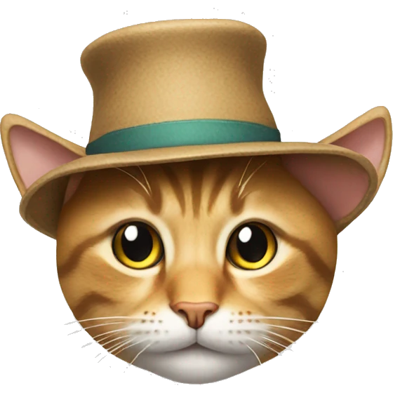 Cat with a hat emoji