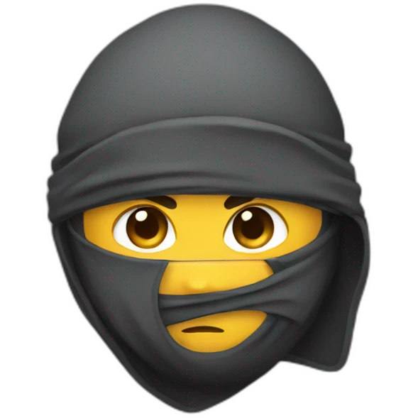 ninja hidding emoji