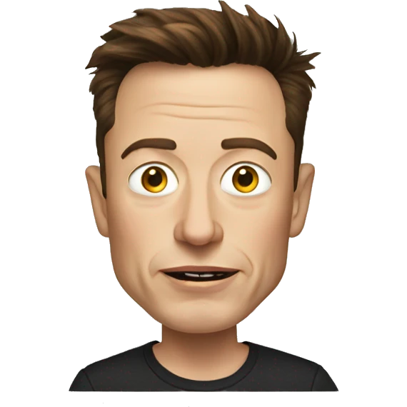 ugly Elon musk emoji