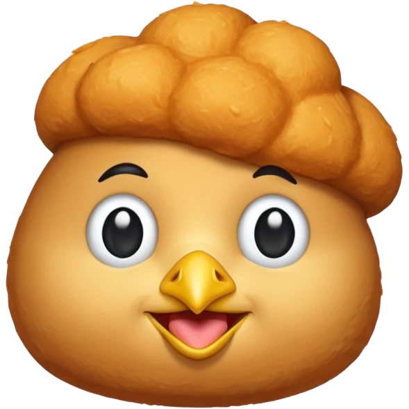 Make an emoji of a chicken nugget emoji
