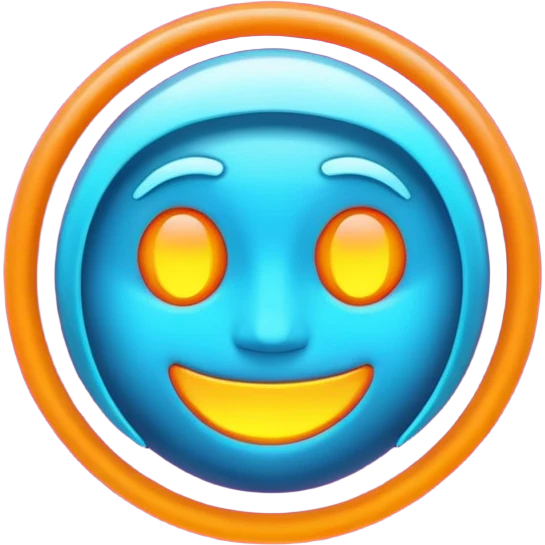 M with a C behind it and special effects emoji