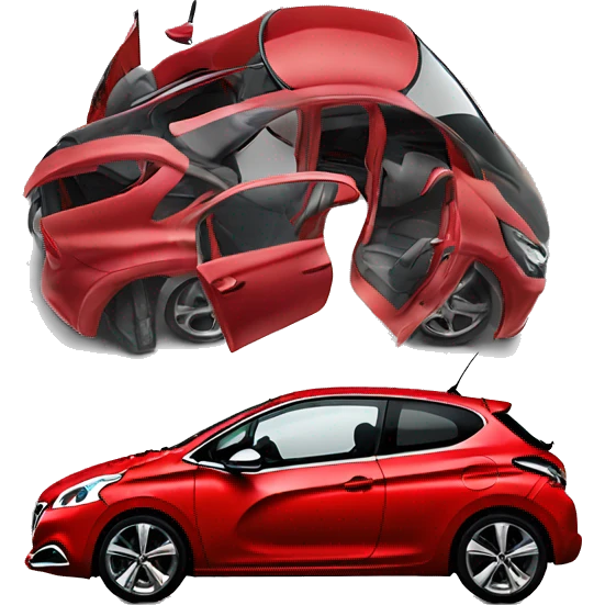 peugeot 208 red p21 emoji