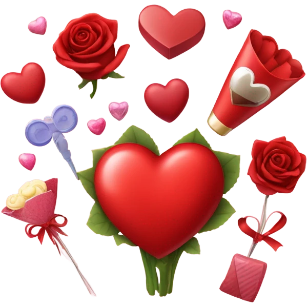 valentine elements set emoji