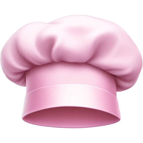 chef hat in light pink emoji