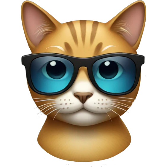 Cat with sunglasses emoji