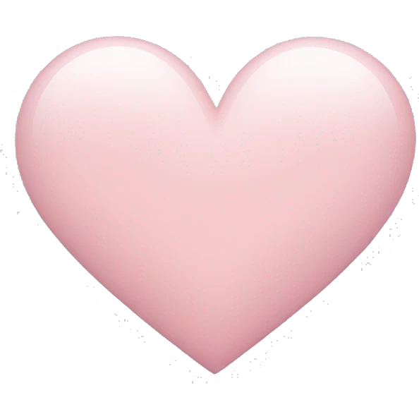 light pink heart emoji