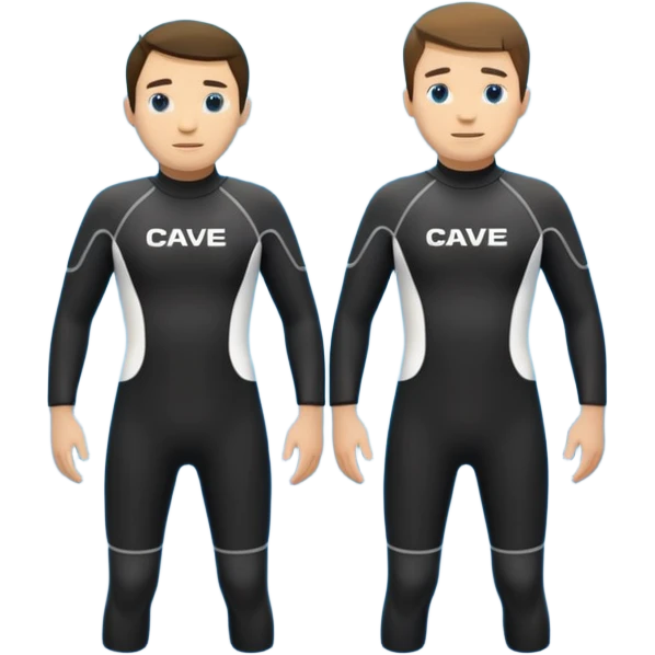 "Cave Divers" written as a logo emoji
