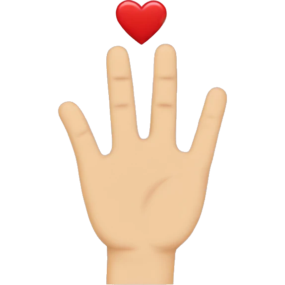 2 hands with hearts  emoji