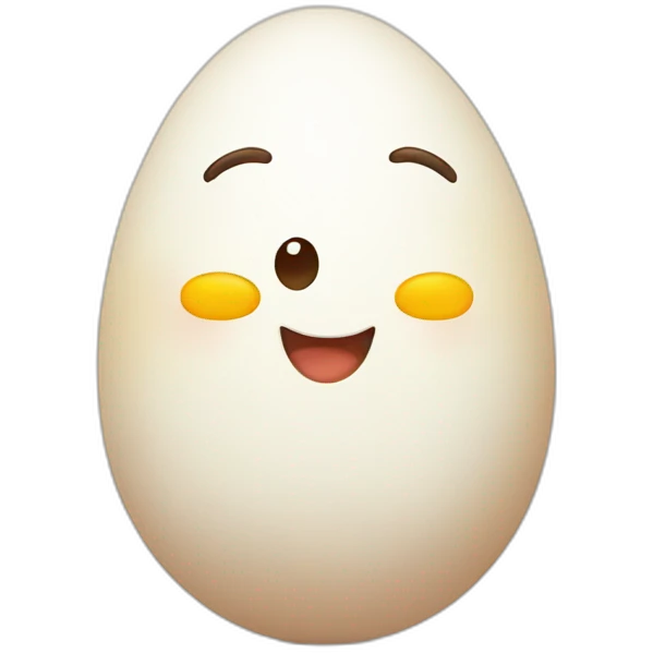 Happy egg emoji