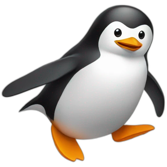 penguin hangliding emoji