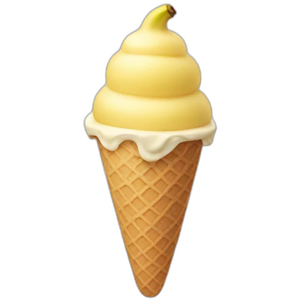 banana ice cream emoji