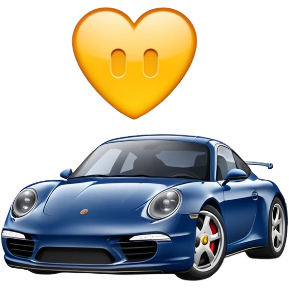 Navy blue porsche  emoji