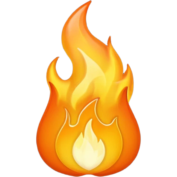 simple flame emoji