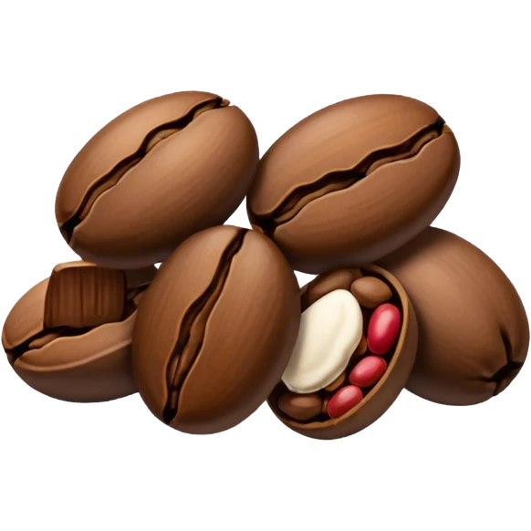 Espresso beans three emoji