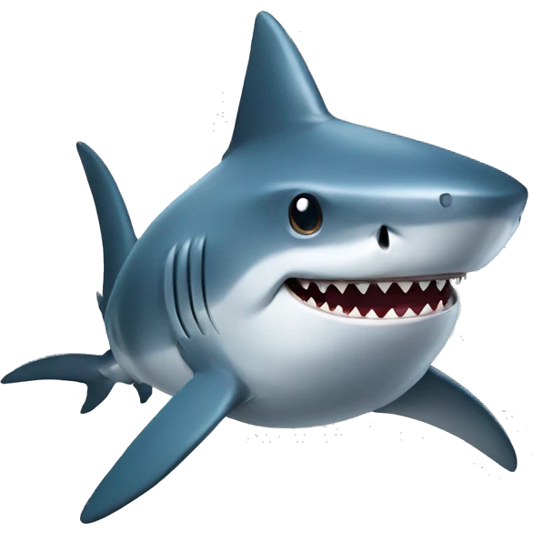 shark with hat emoji