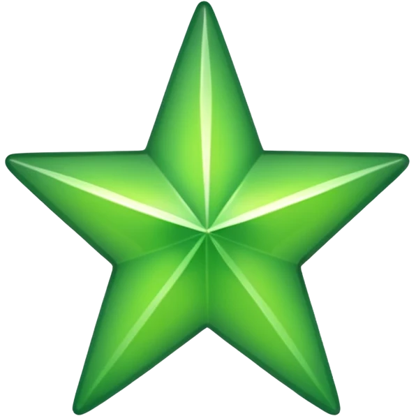 create a trustpilot green colour star but it need to be a normal star for review emoji