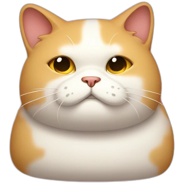 sad fat cat emoji