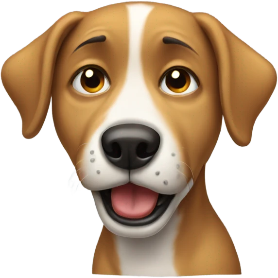 crying dog emoji