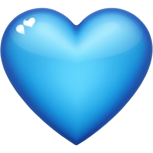 A shiny blue sky heart emoji