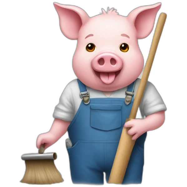 painter pig emoji