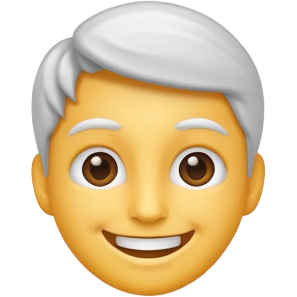 Apple ios style emoji, white skin emoji