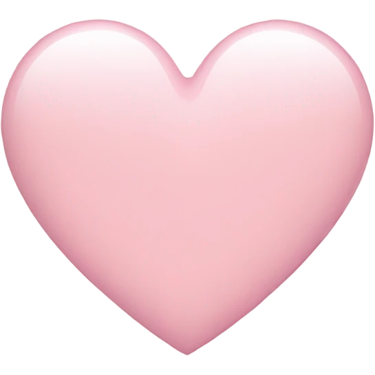 Very light pink heart emoji