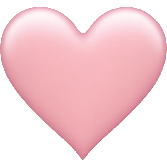 Light pink heart emoji