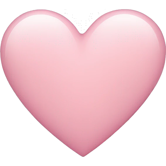 Light pink heart emoji