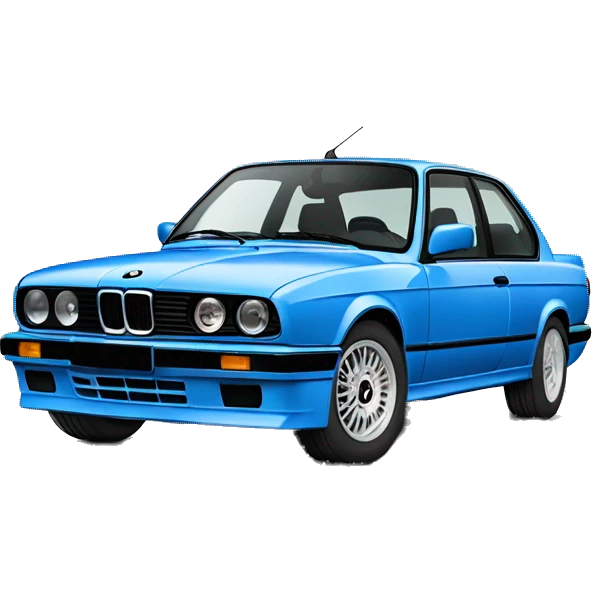 blue bmw e30 325is emoji