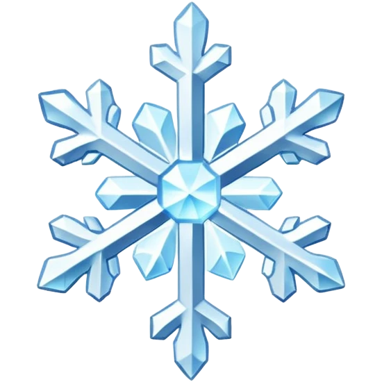 snow glowing emoji