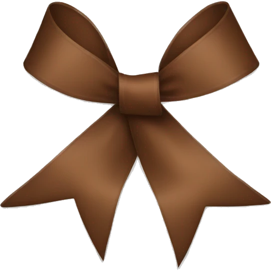 Brown ribbon  emoji