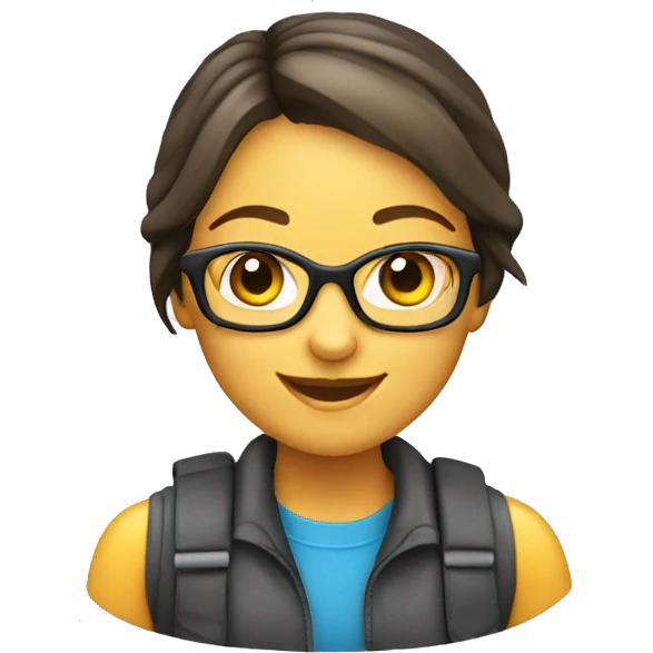young smiling software tester female emoji