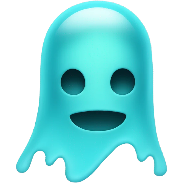 cyan ghost emoji