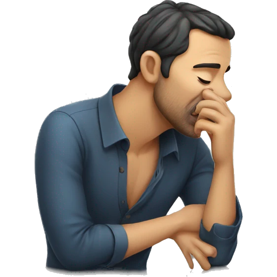 Man smelling  emoji