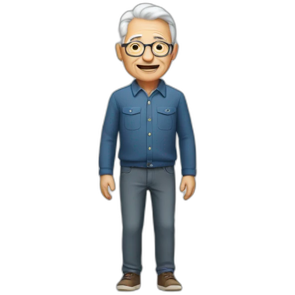 grandfather in trousers emoji
