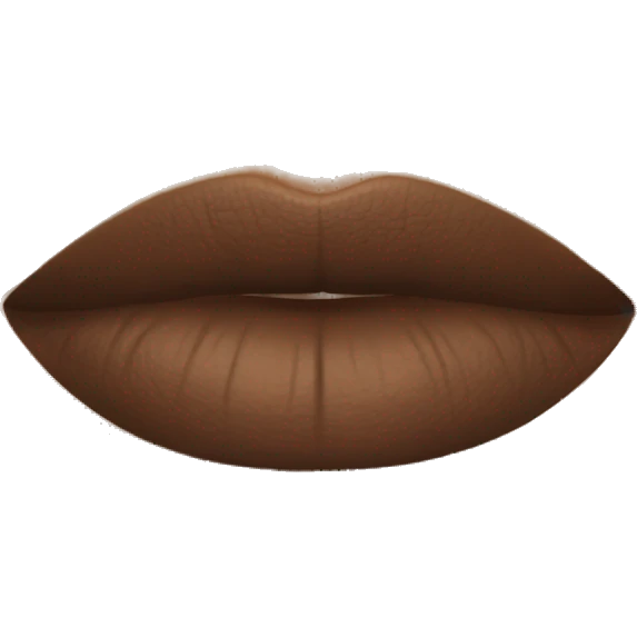 Brown lipstick  emoji