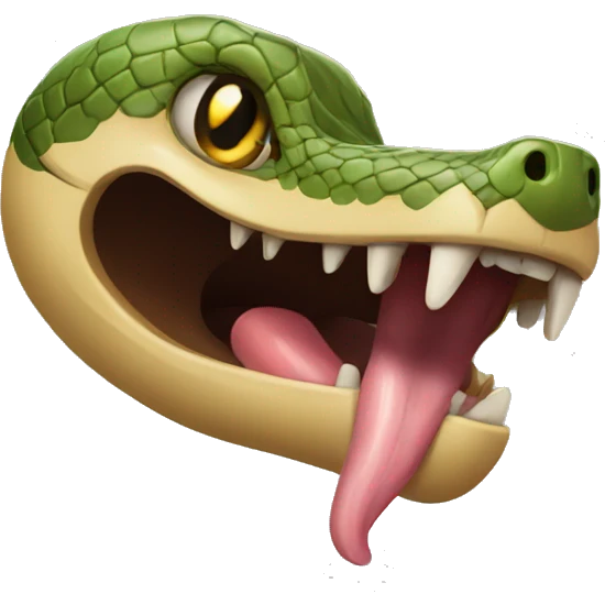 snake tongue emoji