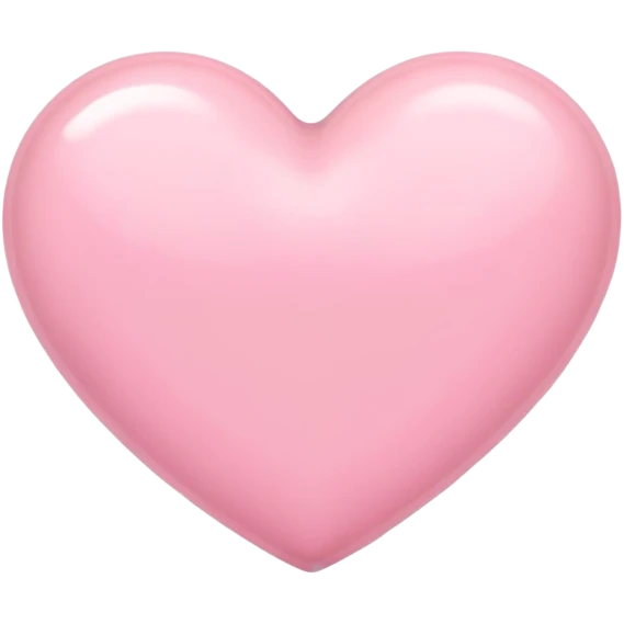 Pastel pink heart  emoji