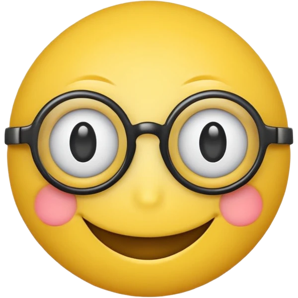 a smilie with four eyes emoji