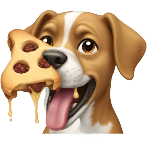 Dog eating  emoji