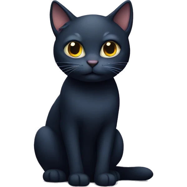 midnight cat emoji